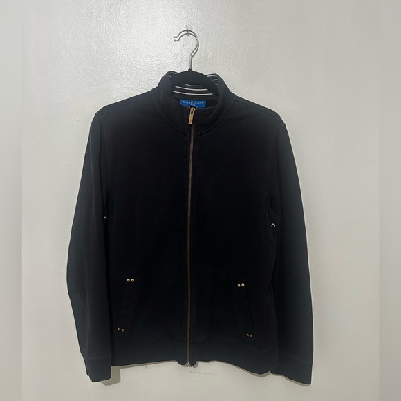Karen Scott Tops - KAREN SCOTT | Black Zip-up Sport Jacket, Size Small